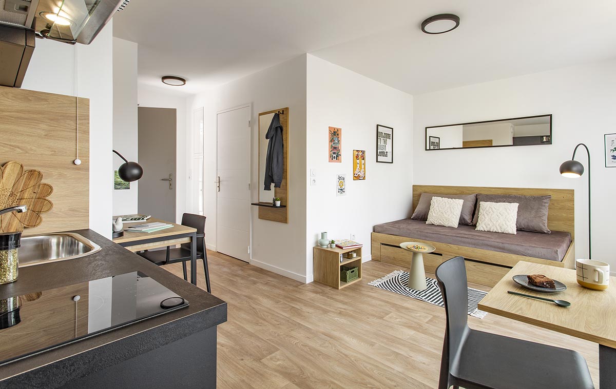 Chambre studio — Résidence Les Passerelles, Villeneuve d'Ascq